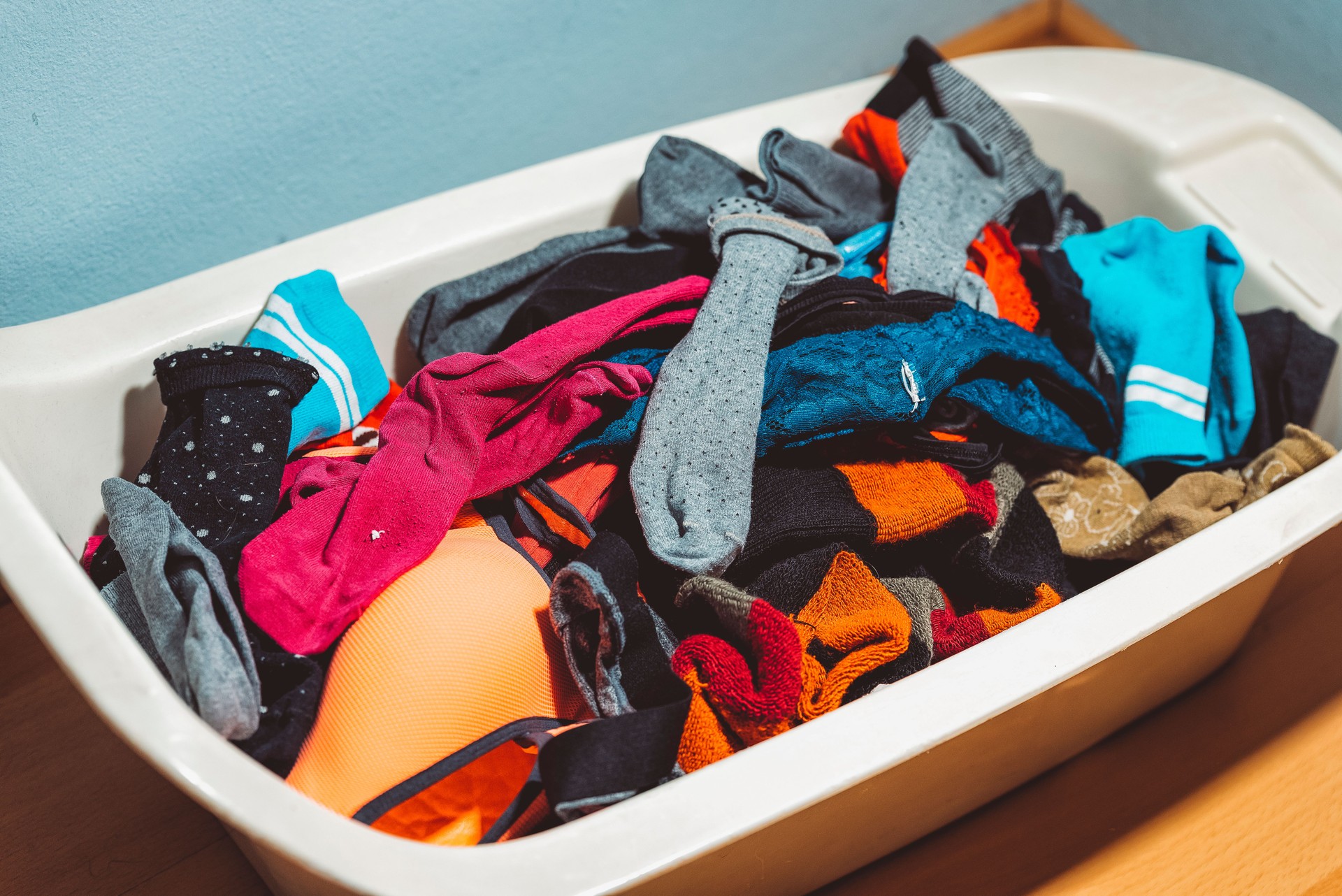 Full laundry basket